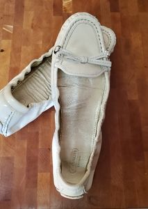 Coach Cream Isabelle Flats, Size 10